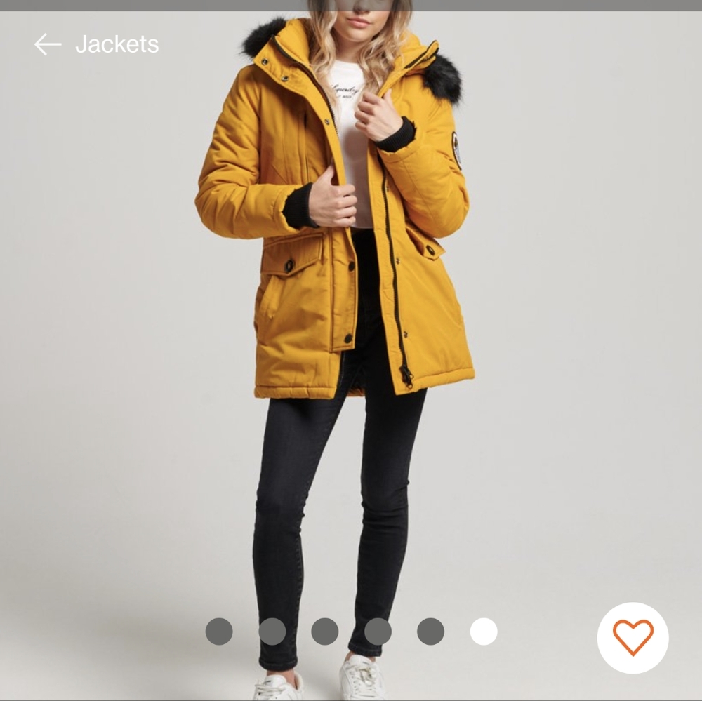 Free shipping! Superdry Ashley Everest parka - lightly worn